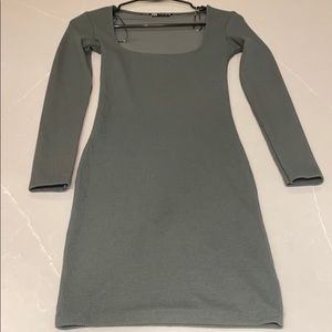 Green olive Zara dress